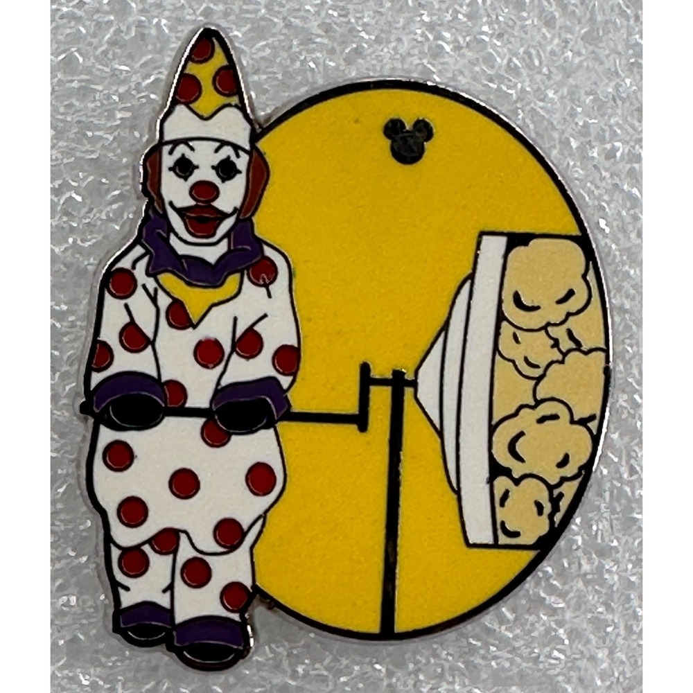 Disney Parks Hidden Mickey Pin POPCORN TURNER CLOWN Collection 2012 Polka Dots